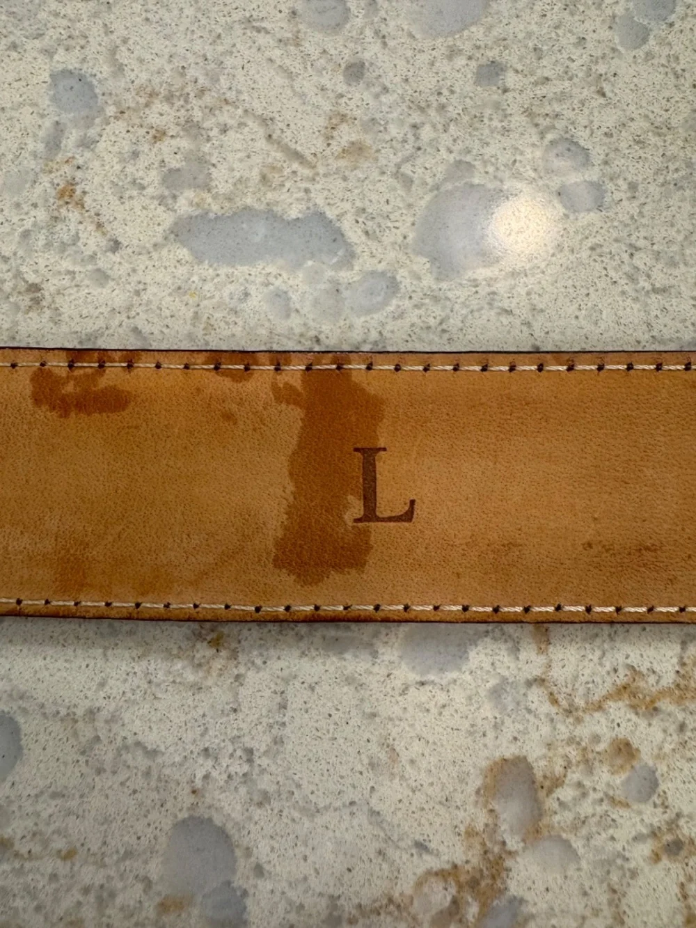 Men's L/37 Mock Alligator Leather Belt by Charles Tyrwhitt London, Made in Italy